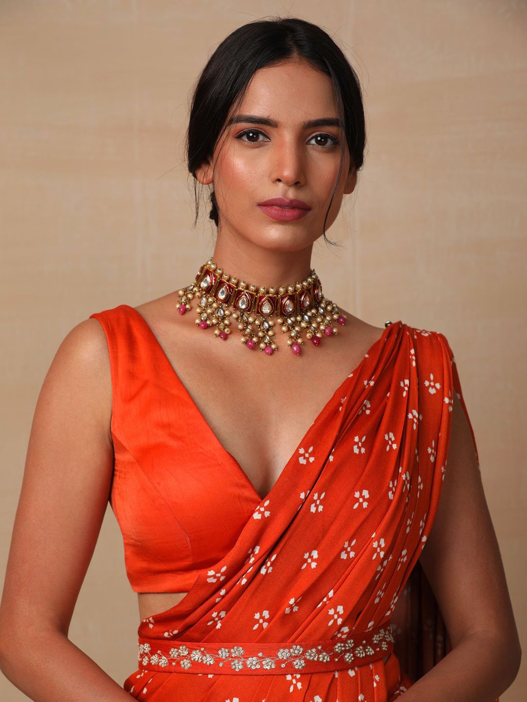 parniya satin georgette saree