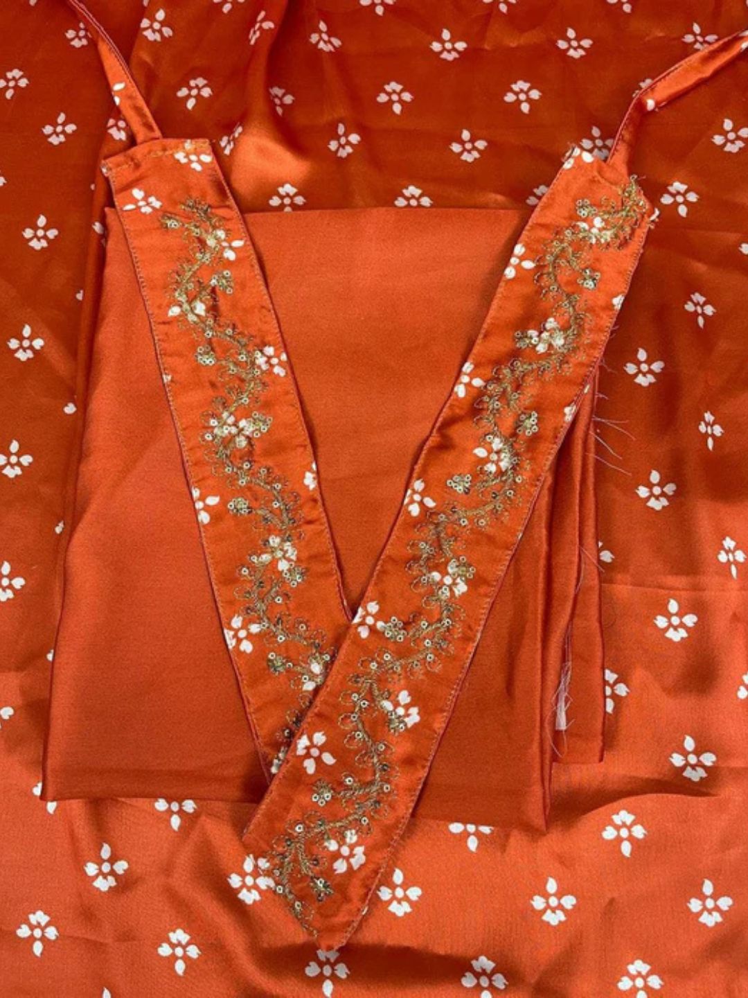 parniya satin georgette saree