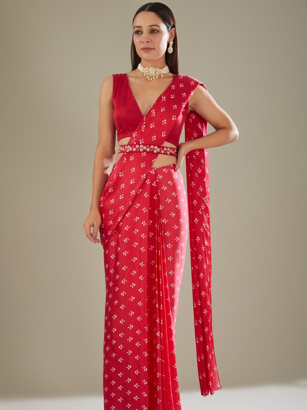 parniya satin georgette saree