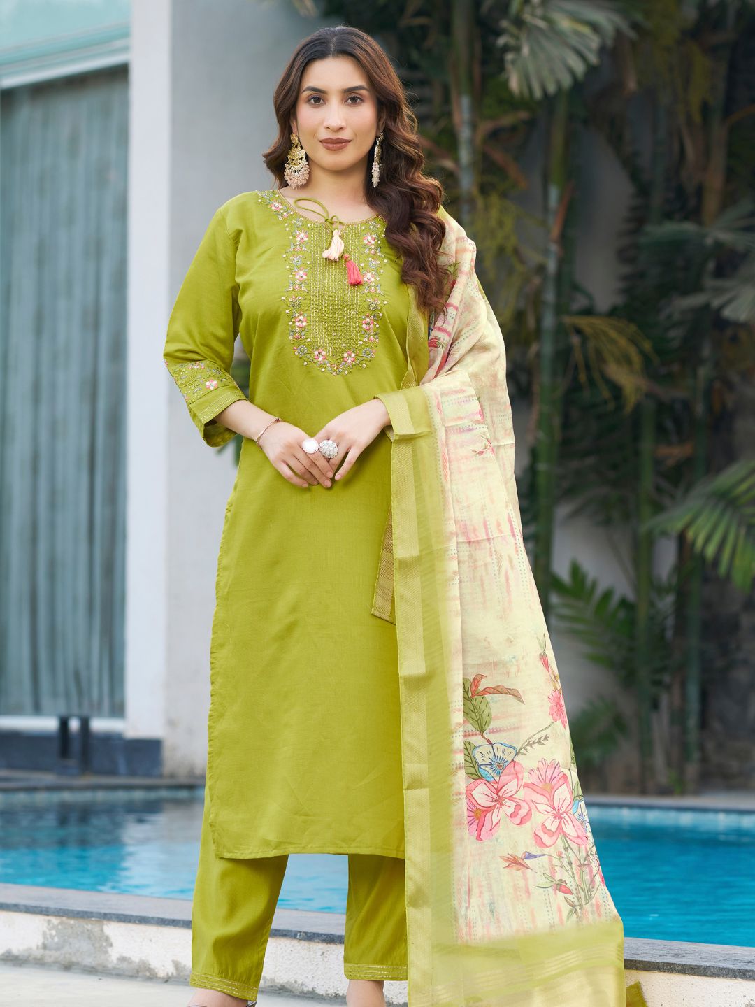 premium kurti pant dupatta set
