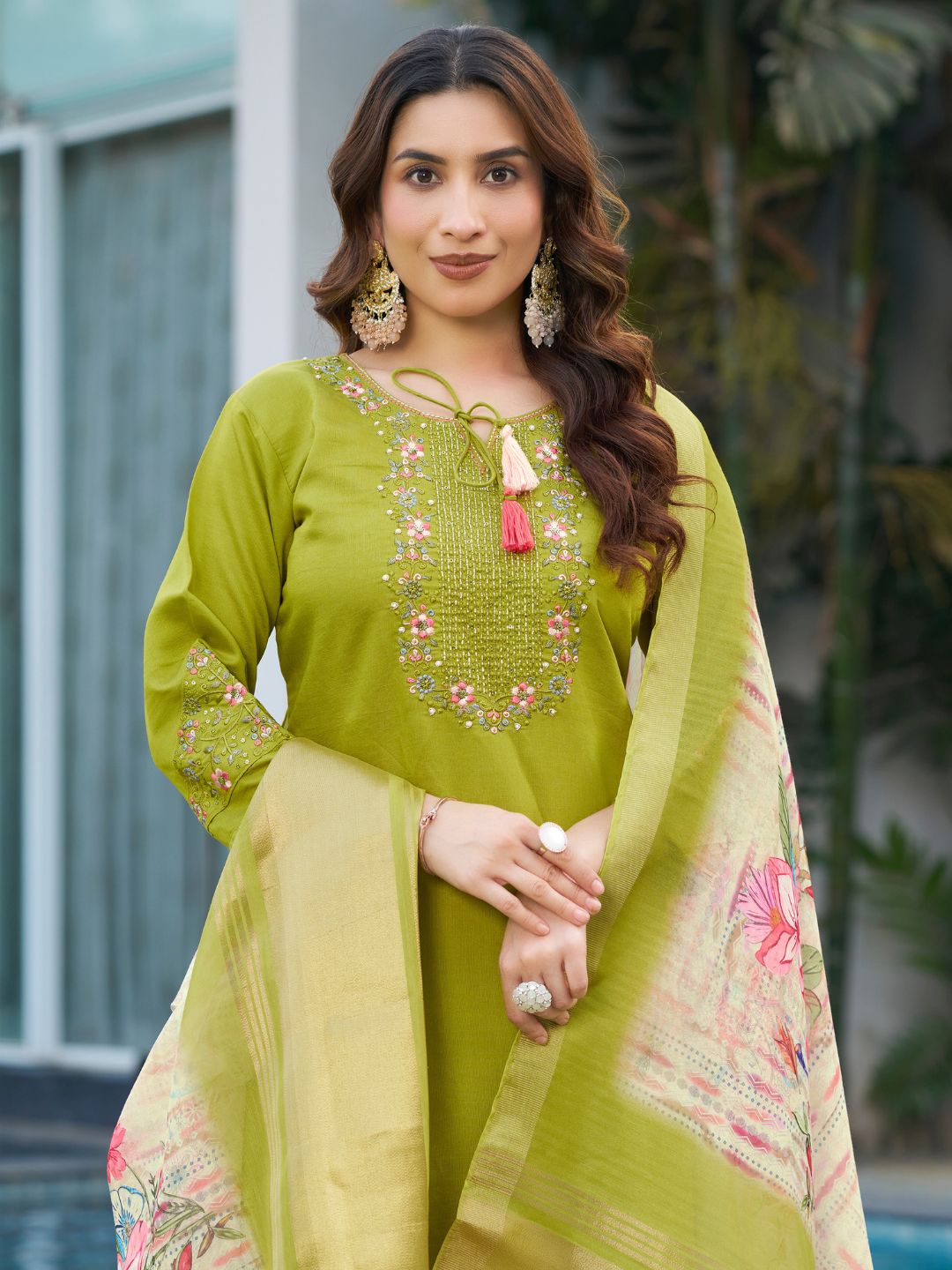 premium kurti pant dupatta set