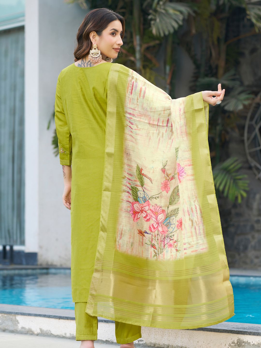 premium kurti pant dupatta set