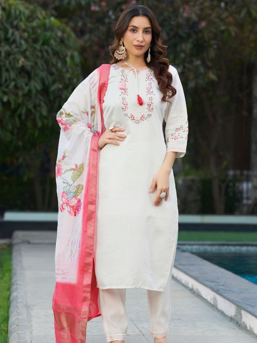 premium kurti pant dupatta set