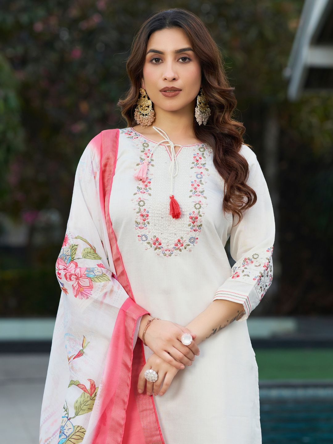 premium kurti pant dupatta set
