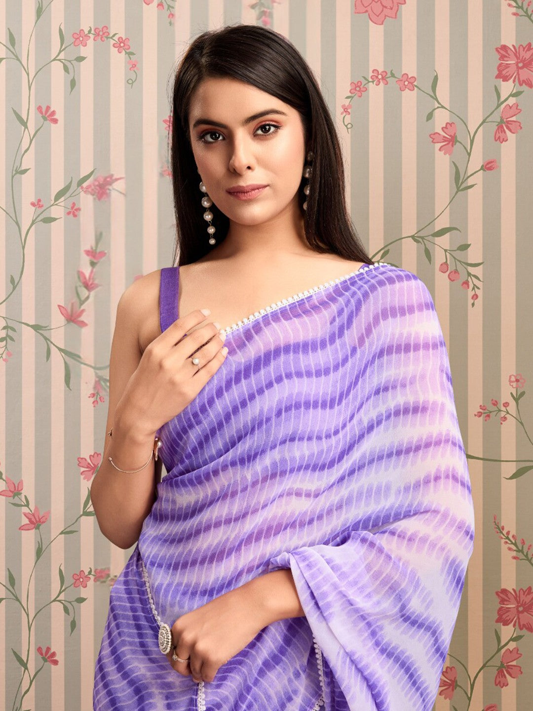 ready to wear saree - shibori elegance
