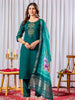 Graceful Viscose Silk Kurti Pant Dupatta Set