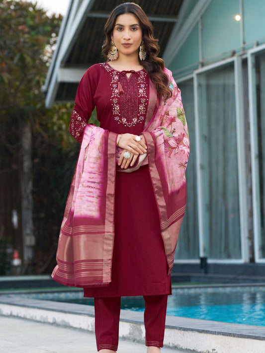 Premium Kurti Pant Dupatta Set