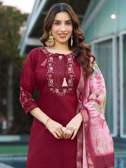 Premium Kurti Pant Dupatta Set